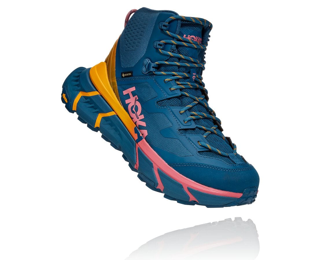 Hoka One One Tennine Hike Gore-Tex Férfi Túrabakancs Kék [RKVDO-4162]